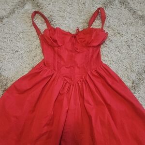 Red Sleeveless Dress